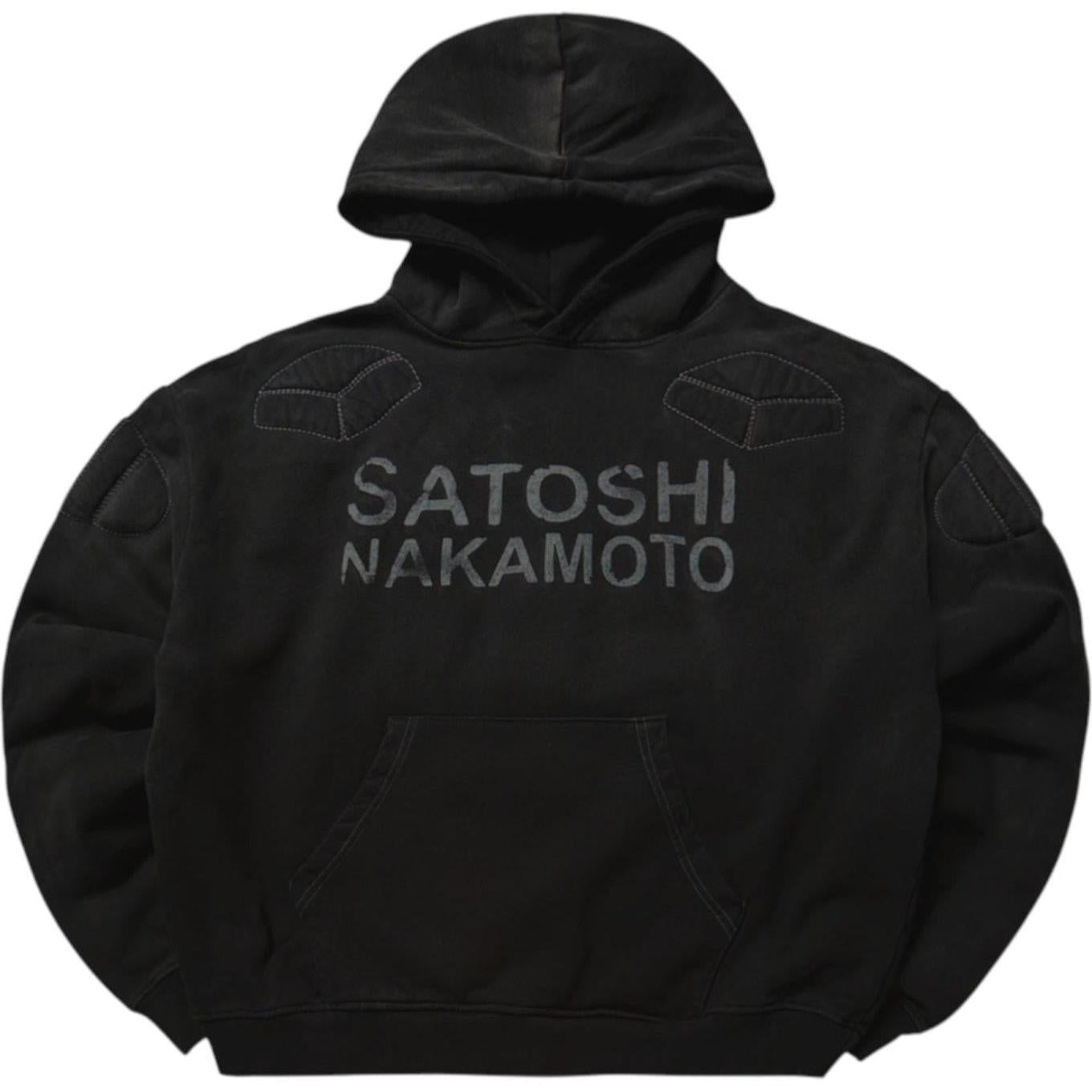 Satoshi Nakamoto Moto Hoodie Black