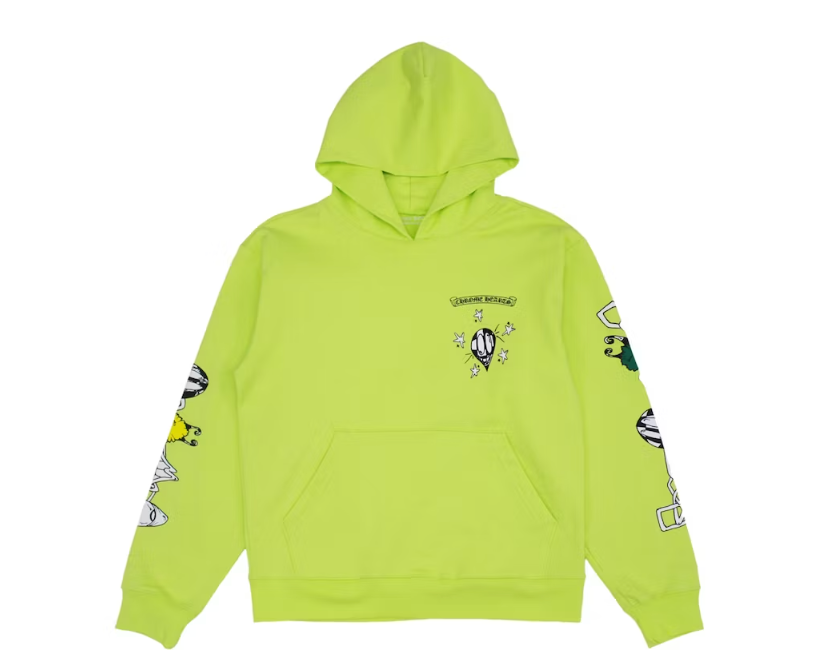 Chrome Hearts Matty Boy Link Hoodie Lime Green