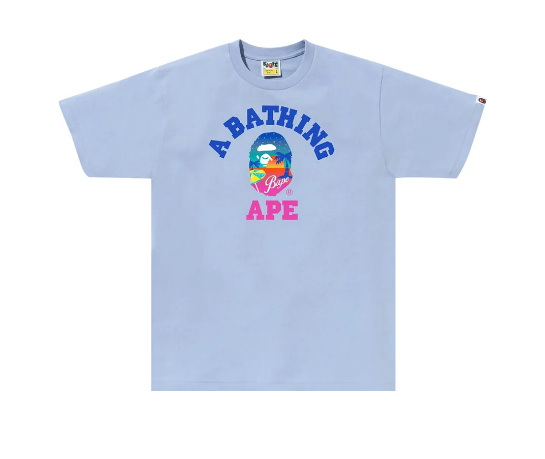 BAPE A Bathing Ape Sunset Beach T-shirt