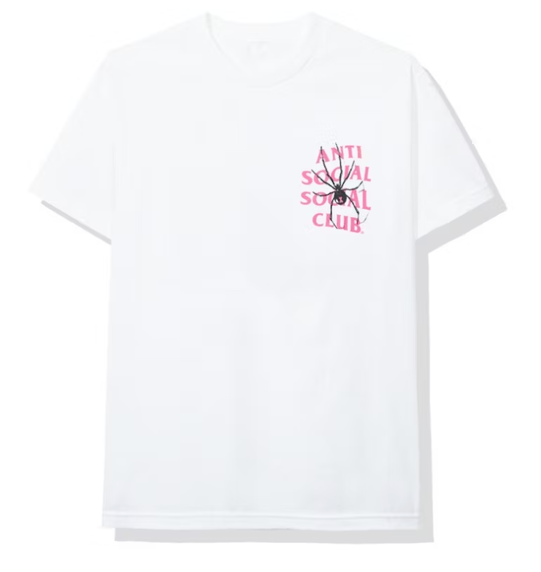 Anti social social outlet club shirt white