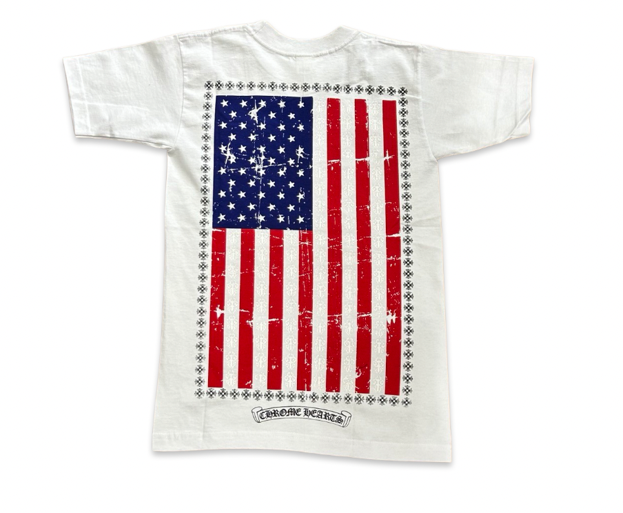 Chrome Hearts American Flag T-Shirt White