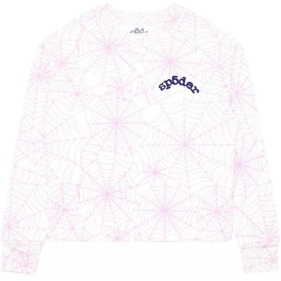 Sp5der AOP Thermal L/S T-shirt Pink