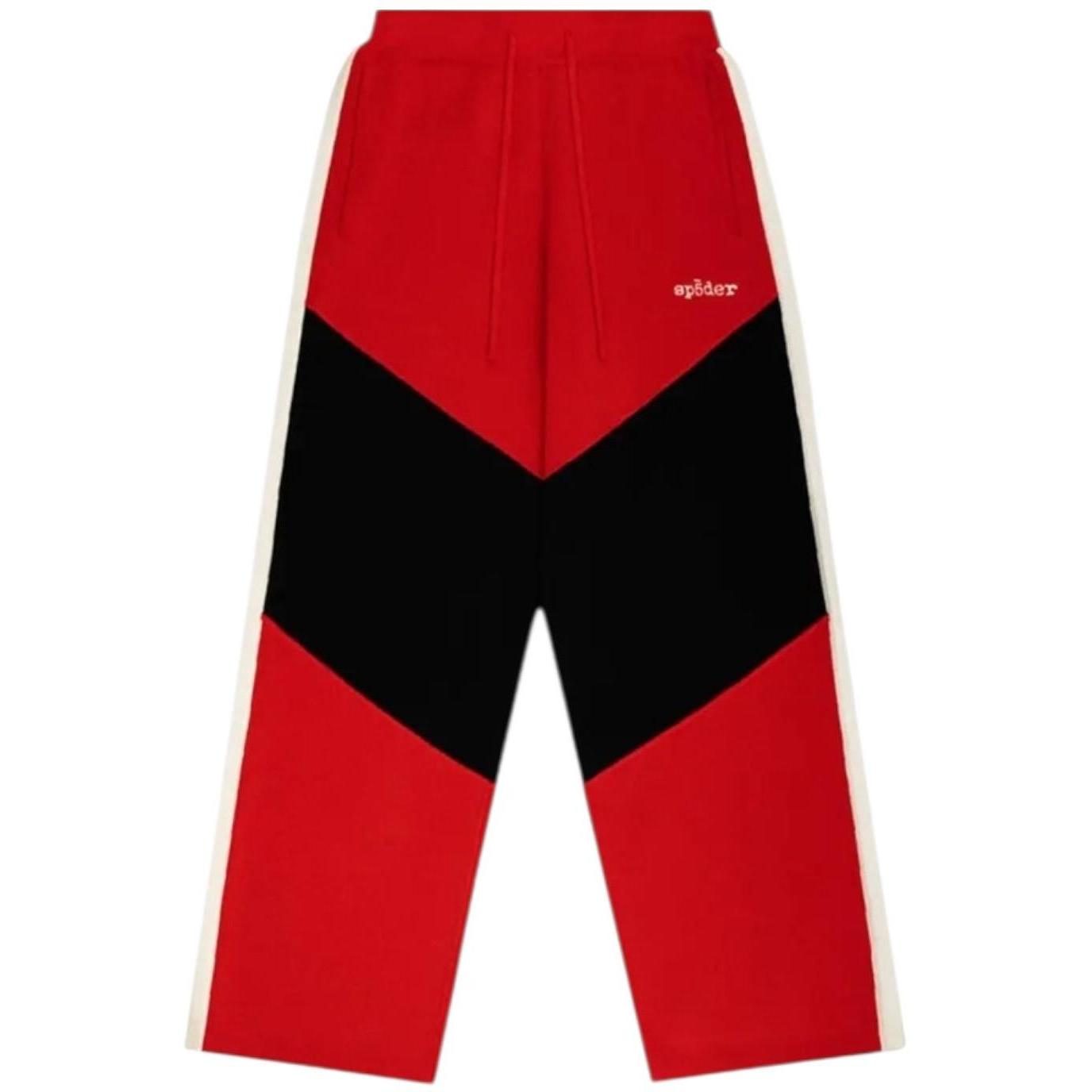Sp5der Knit Track Sweatpants Red