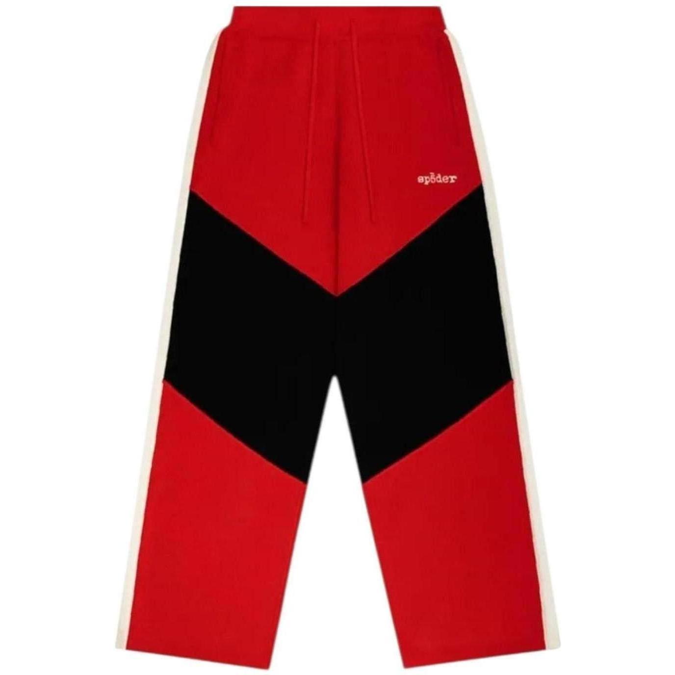 Sp5der Knit Track Sweatpants Red