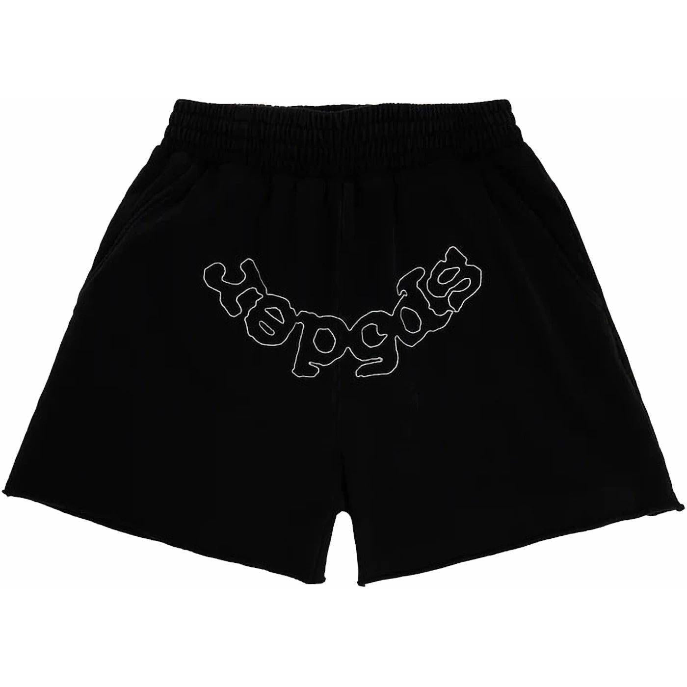 Sp5der OG Logo Embroidered Sweatshort Black
