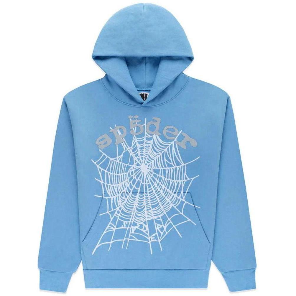 Sp5der OG Web V2 Hoodie Dusty Blue