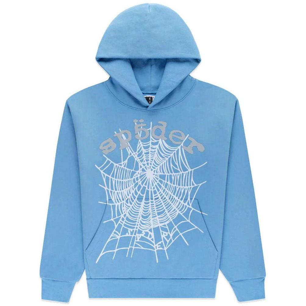 Sp5der OG Web V2 Hoodie Dusty Blue
