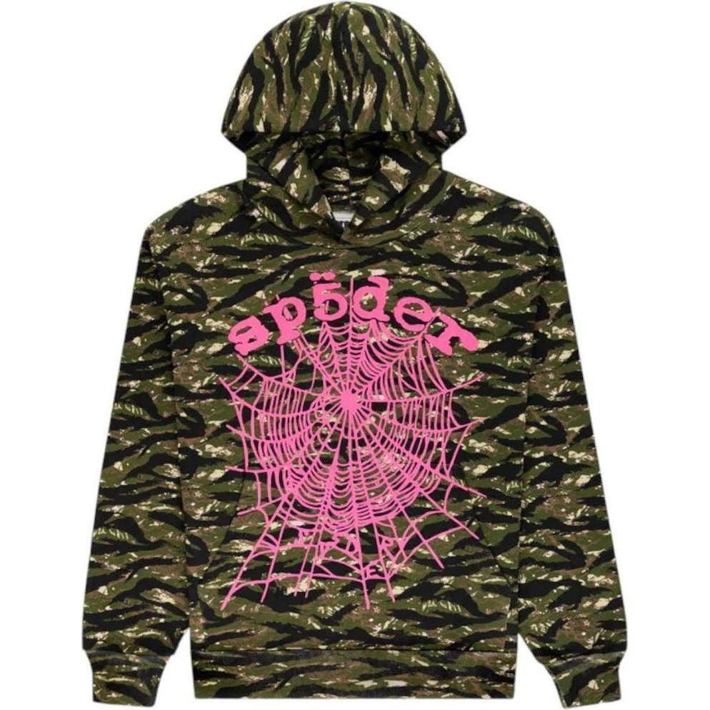 Sp5der OG Web V2 Tiger Camo Hoodie Tiger Camo