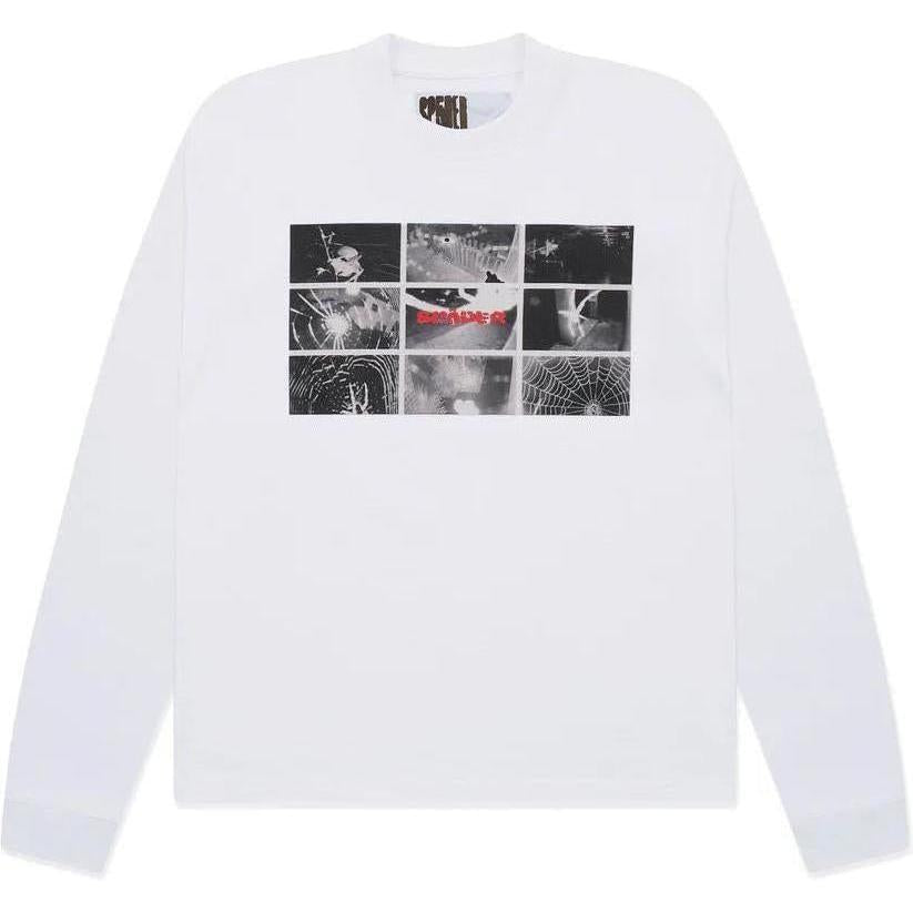 Sp5der Web Monitor L/S Heavyweight Tee White