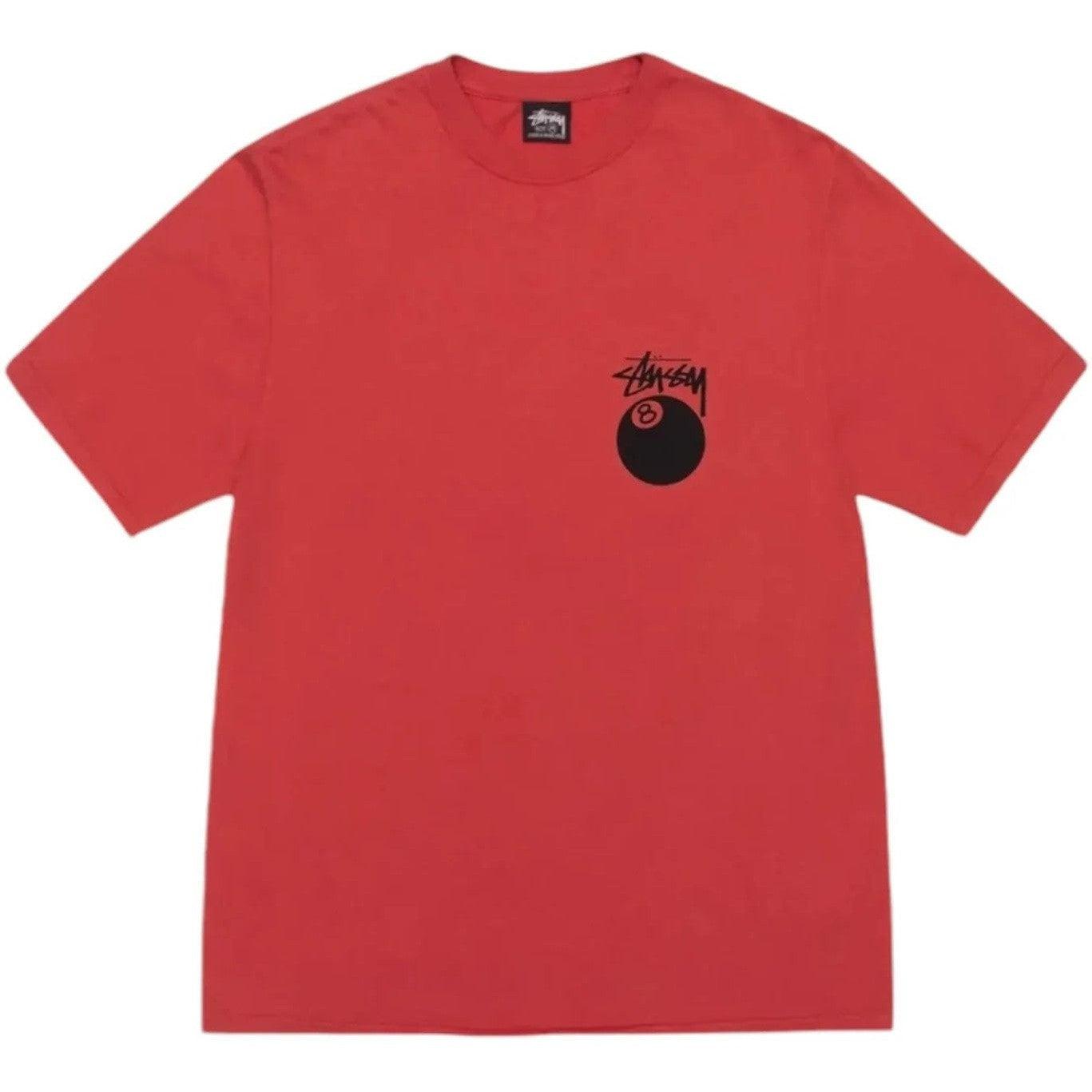 Stussy 8 Ball Pigment Dyed T-Shirt Guava