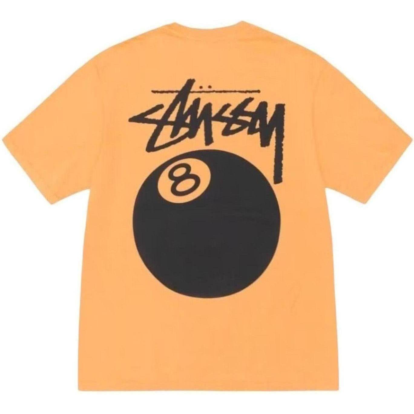 Stussy 8 Ball Pigment Dyed T-Shirt Orange