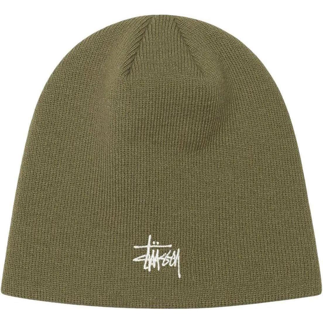 Stussy Basic Skullcap Beanie Light Olive