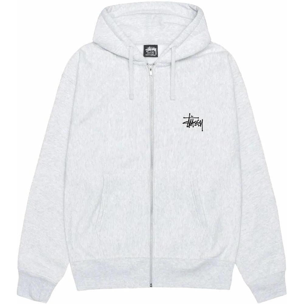 Stussy Basic Stussy Zip Hoodie Ash Heather