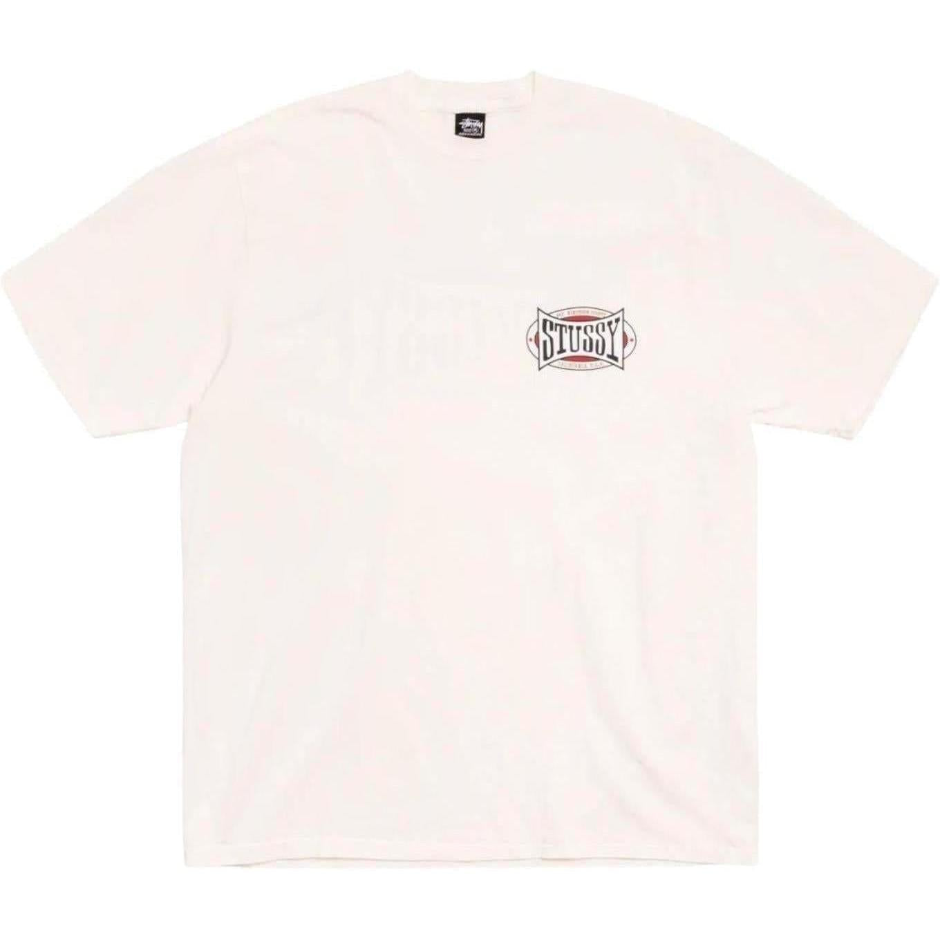 Stussy Champion Oval Pigment Dyed T-Shirt Natural