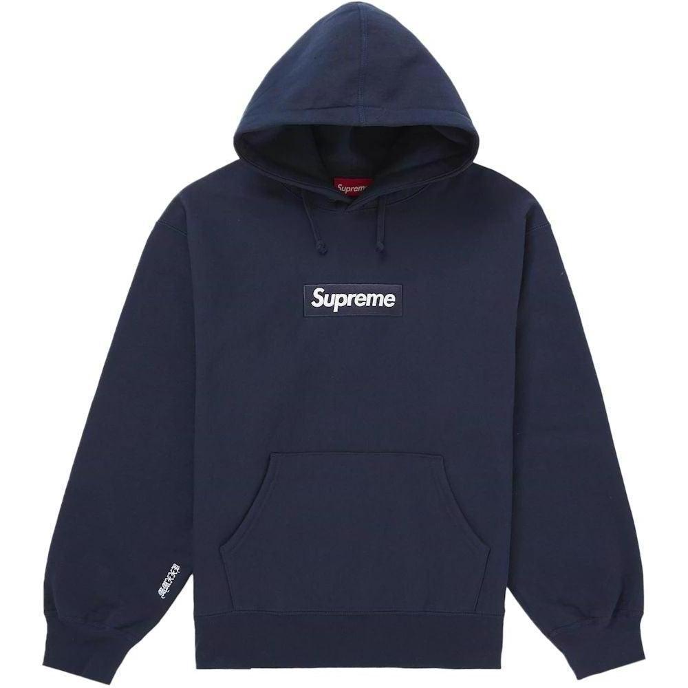 Supreme Box Logo Hooded Sweatshirt (FW25) Navy
