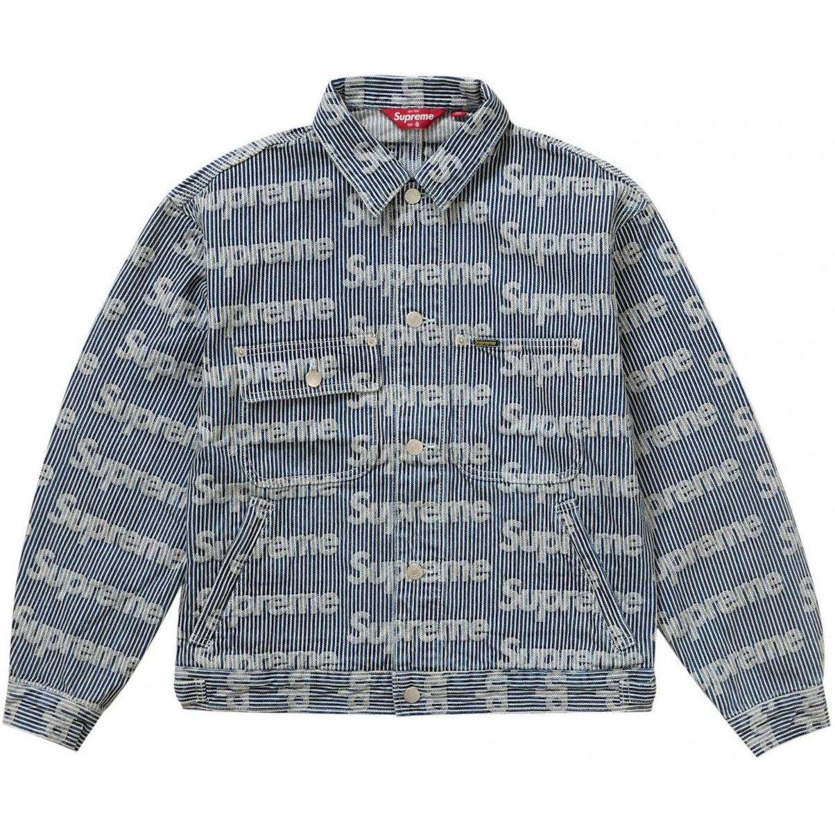 Supreme Denim Chore Trucker Jacket Stripe
