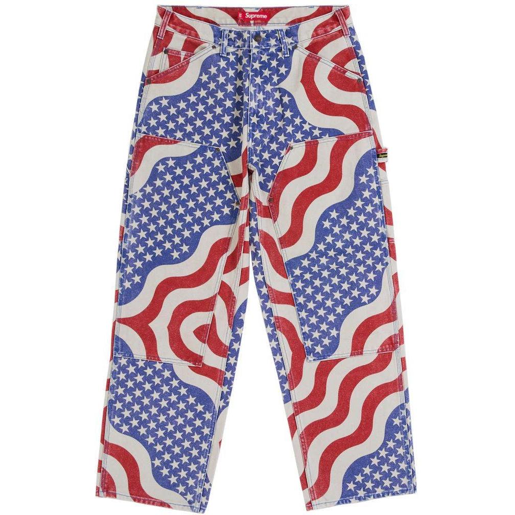 Supreme Flag Double Knee Painter Pant Multicolor