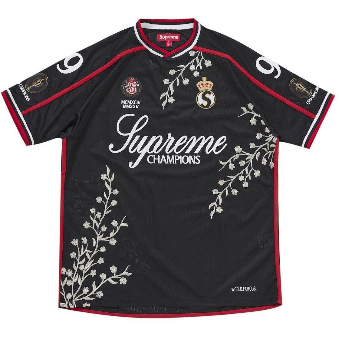 Supreme Floral Soccer Jersey Black