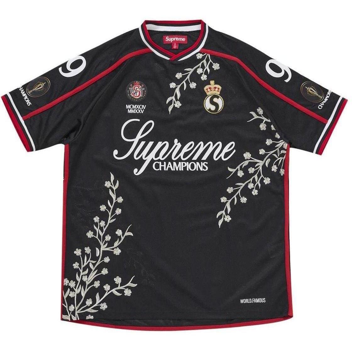 Supreme Floral Soccer Jersey Black
