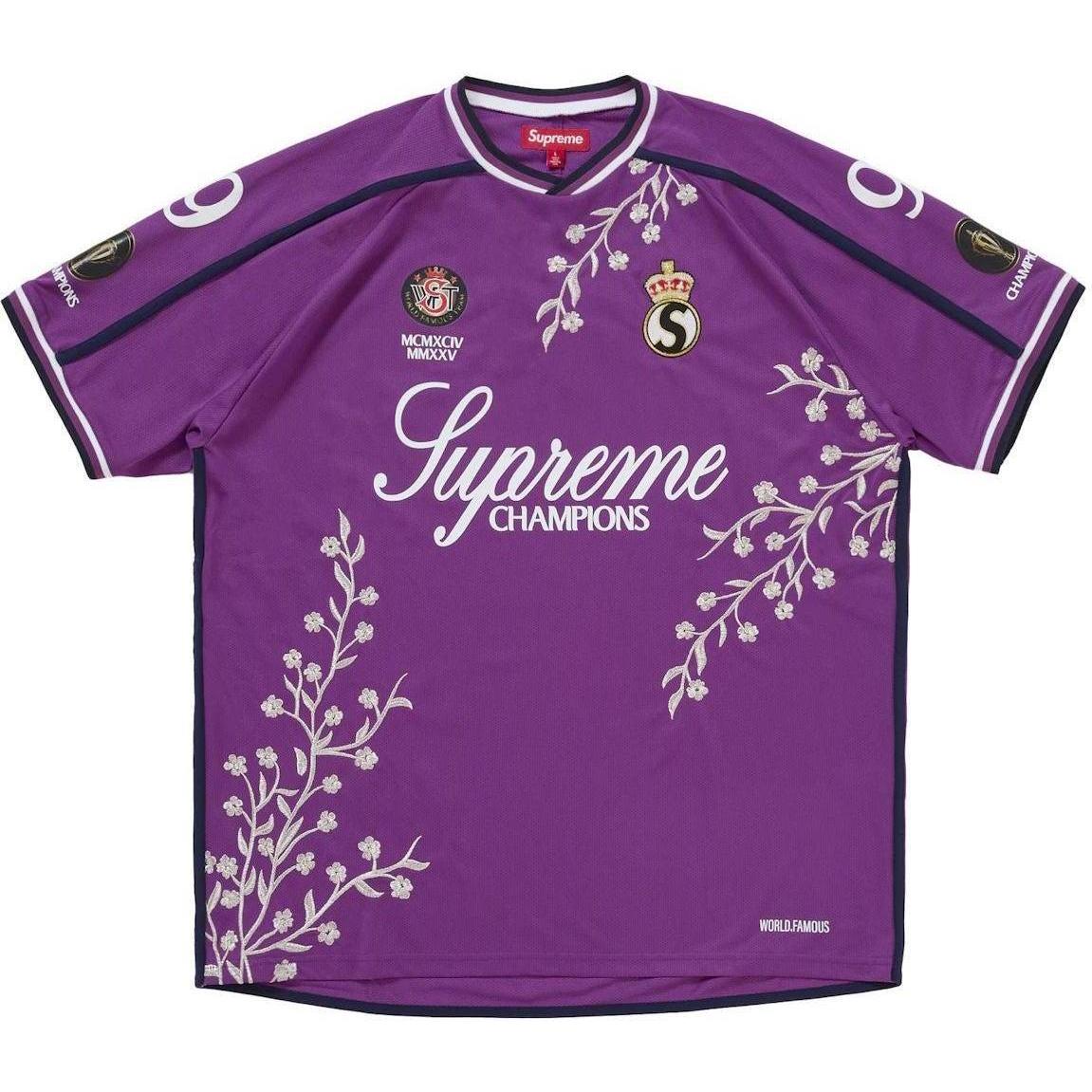 Supreme Floral Soccer Jersey Purple