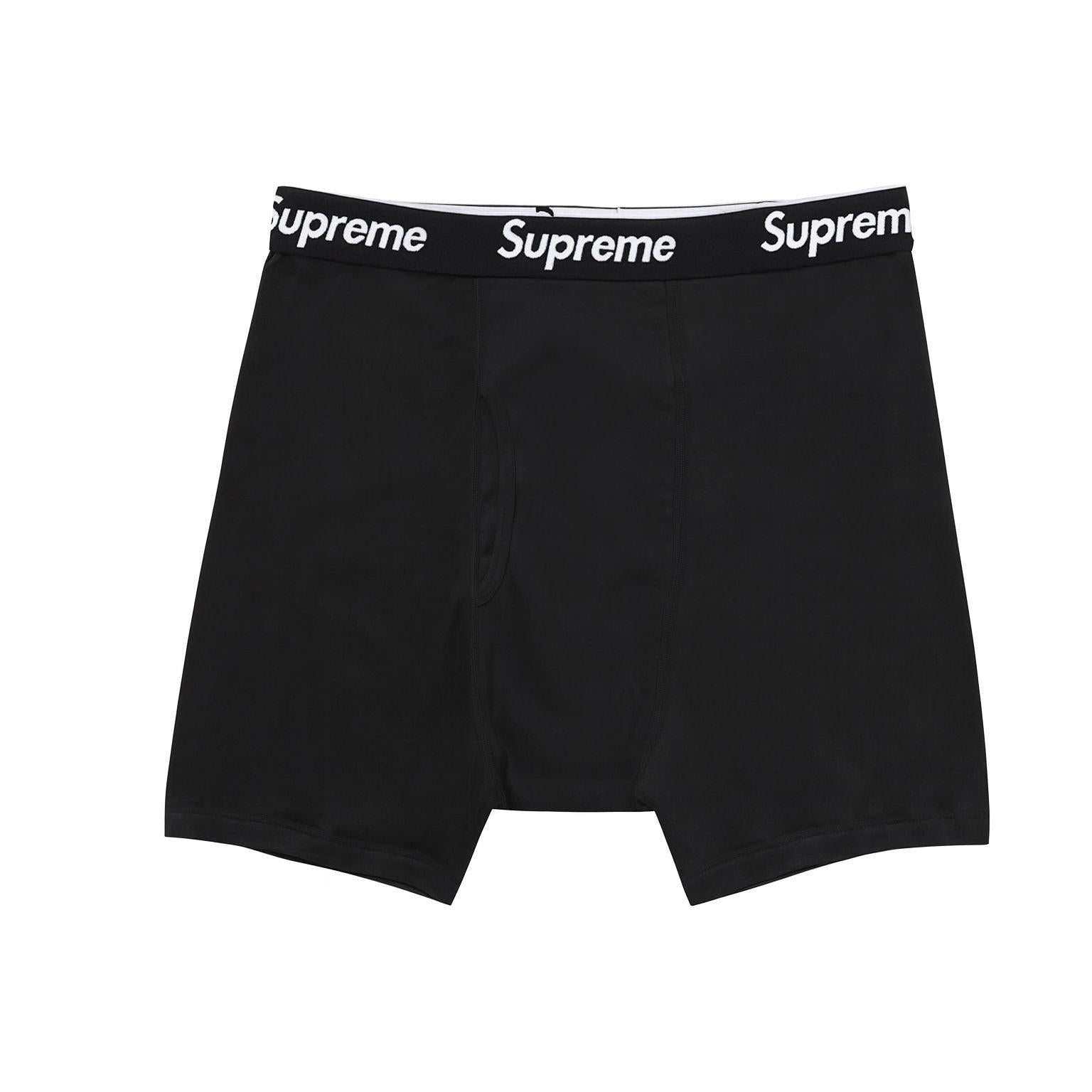 Supreme Hanes Boxer Brief Black