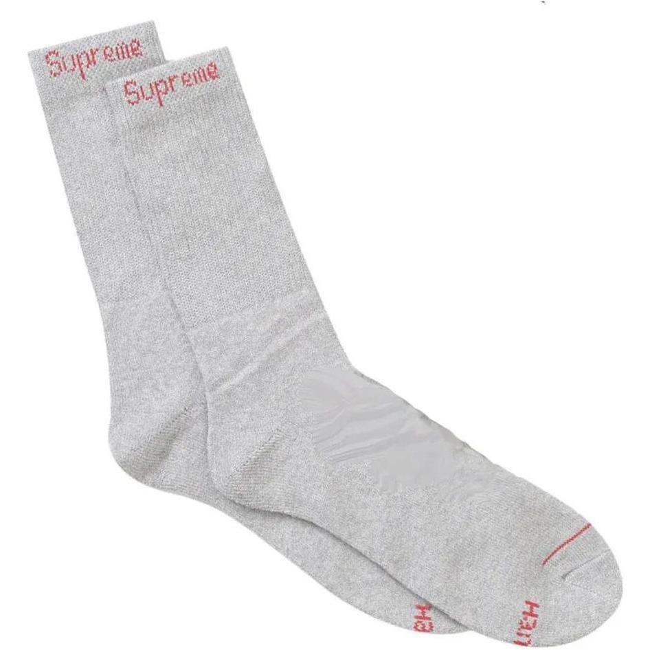Supreme Hanes Crew Socks Grey