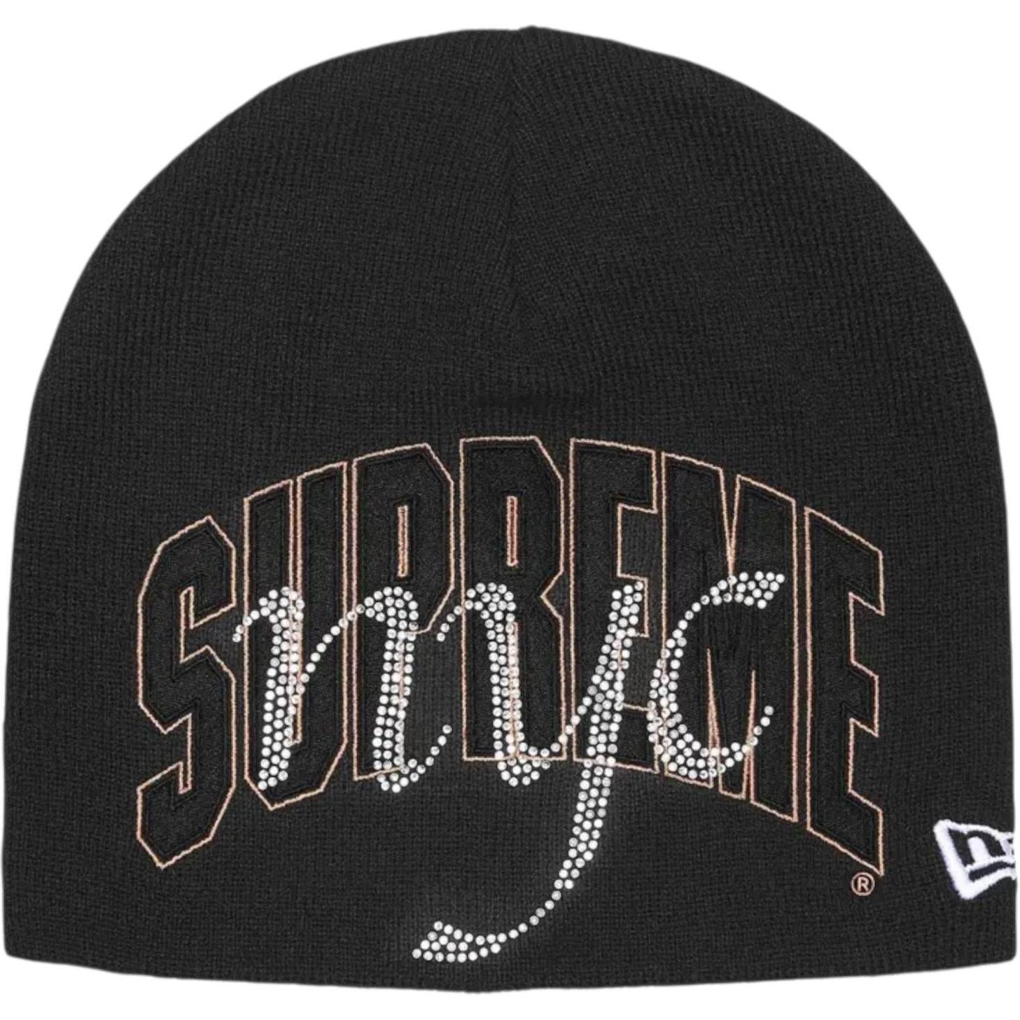 Supreme NYC Rhinestone Beanie Black