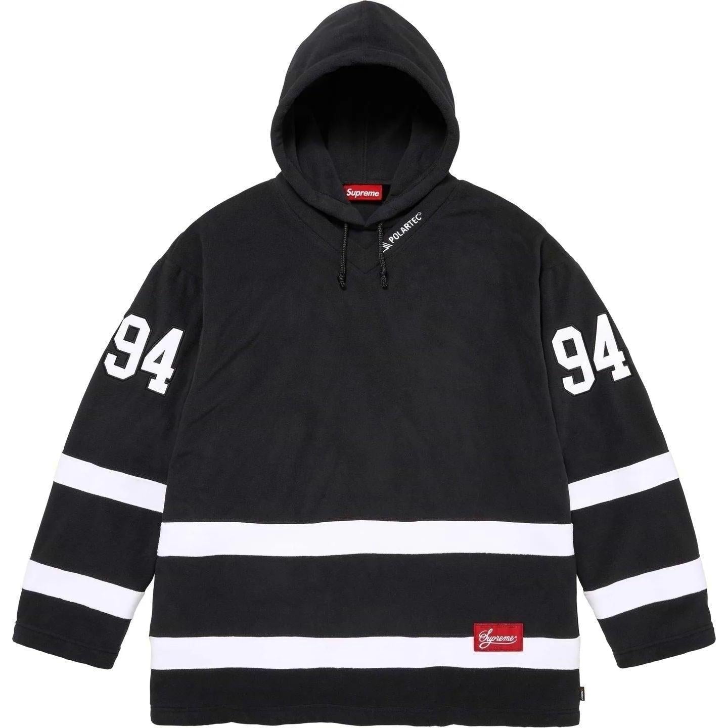 Supreme Polartec Hooded Hockey Jersey Black