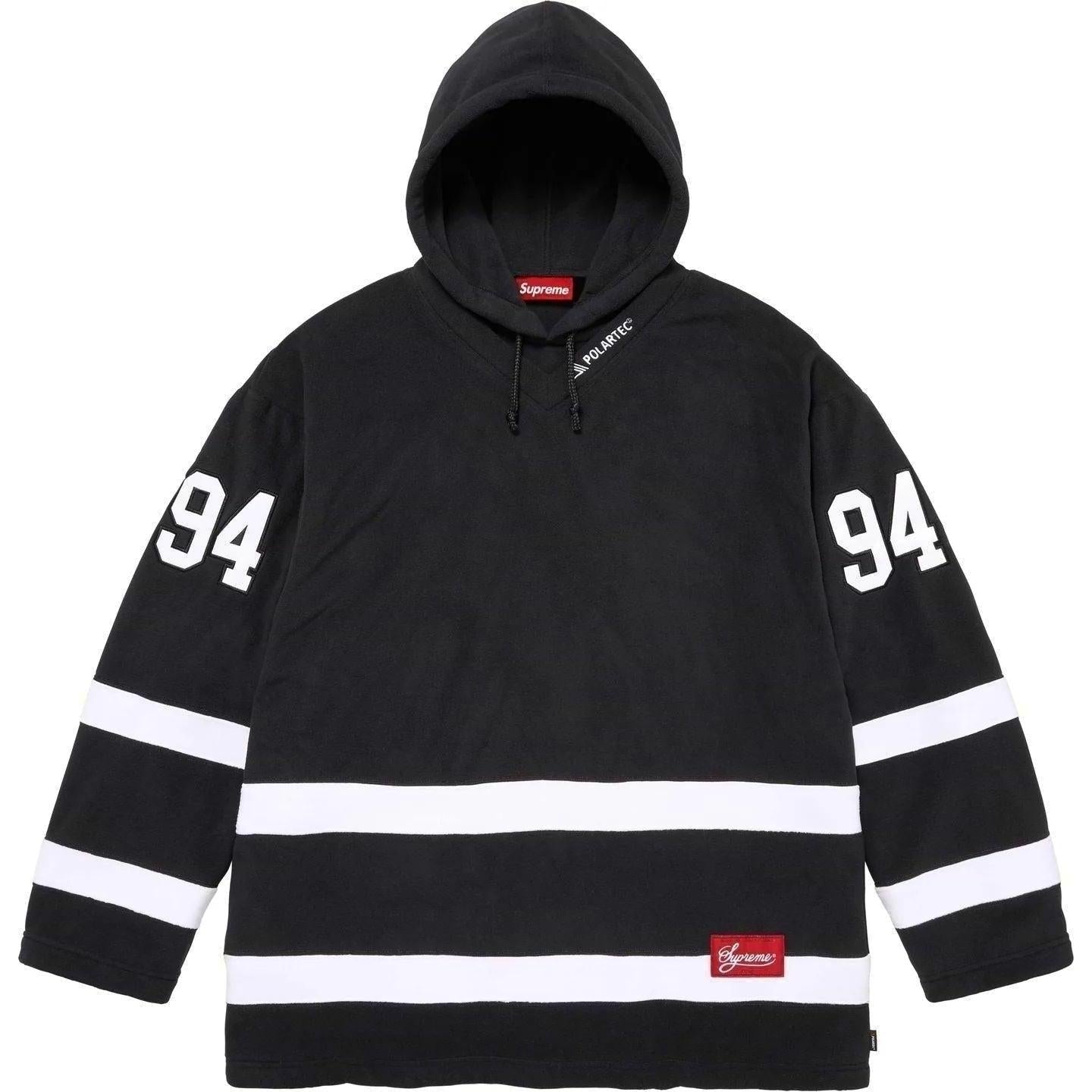 Supreme Polartec Hooded Hockey Jersey Black