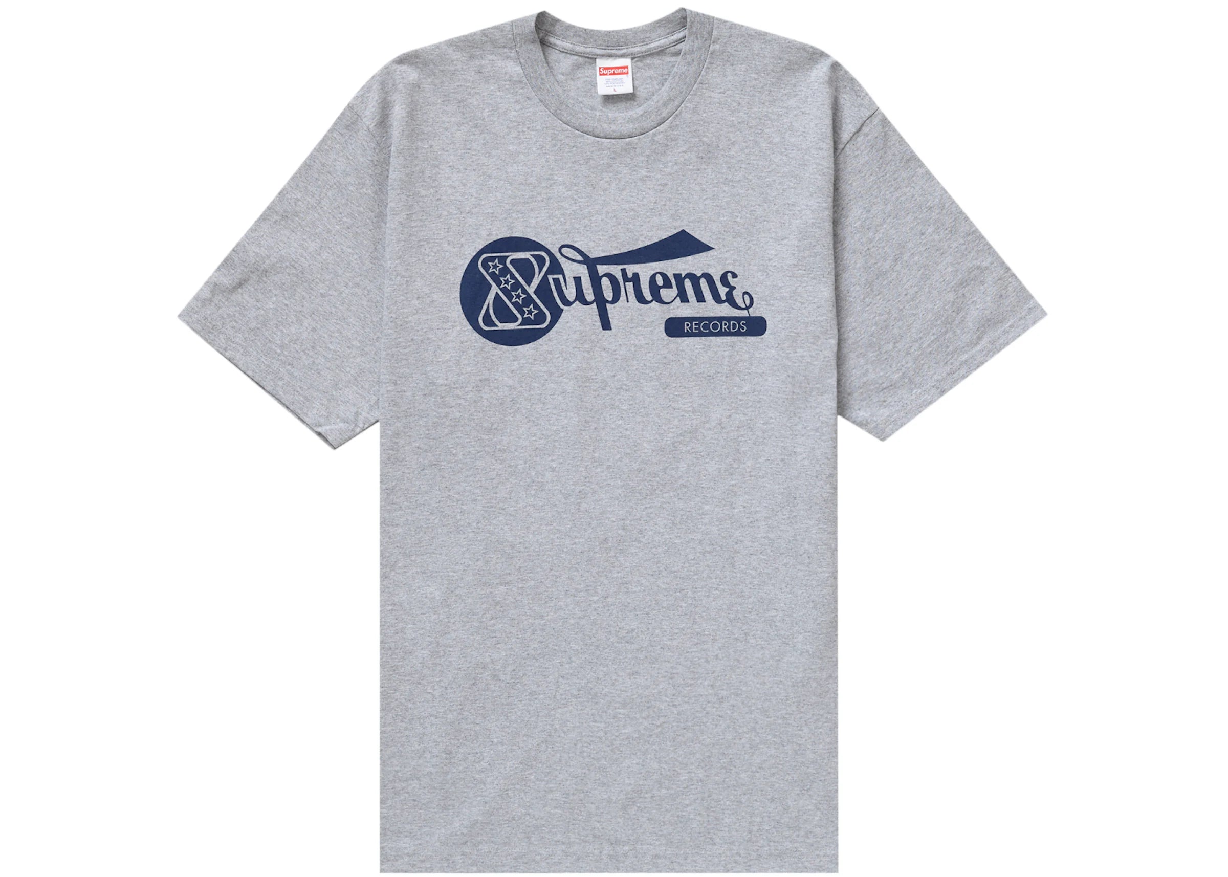 Supreme Records T-Shirt Heather Grey