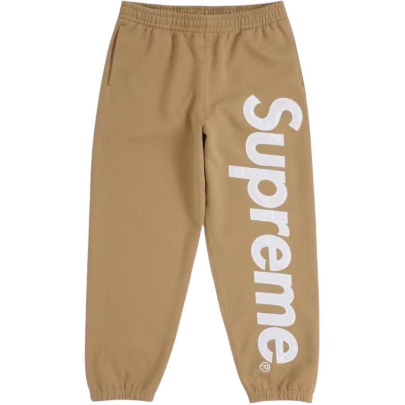 Supreme Satin Appliqué Sweatpant (FW25) Brown