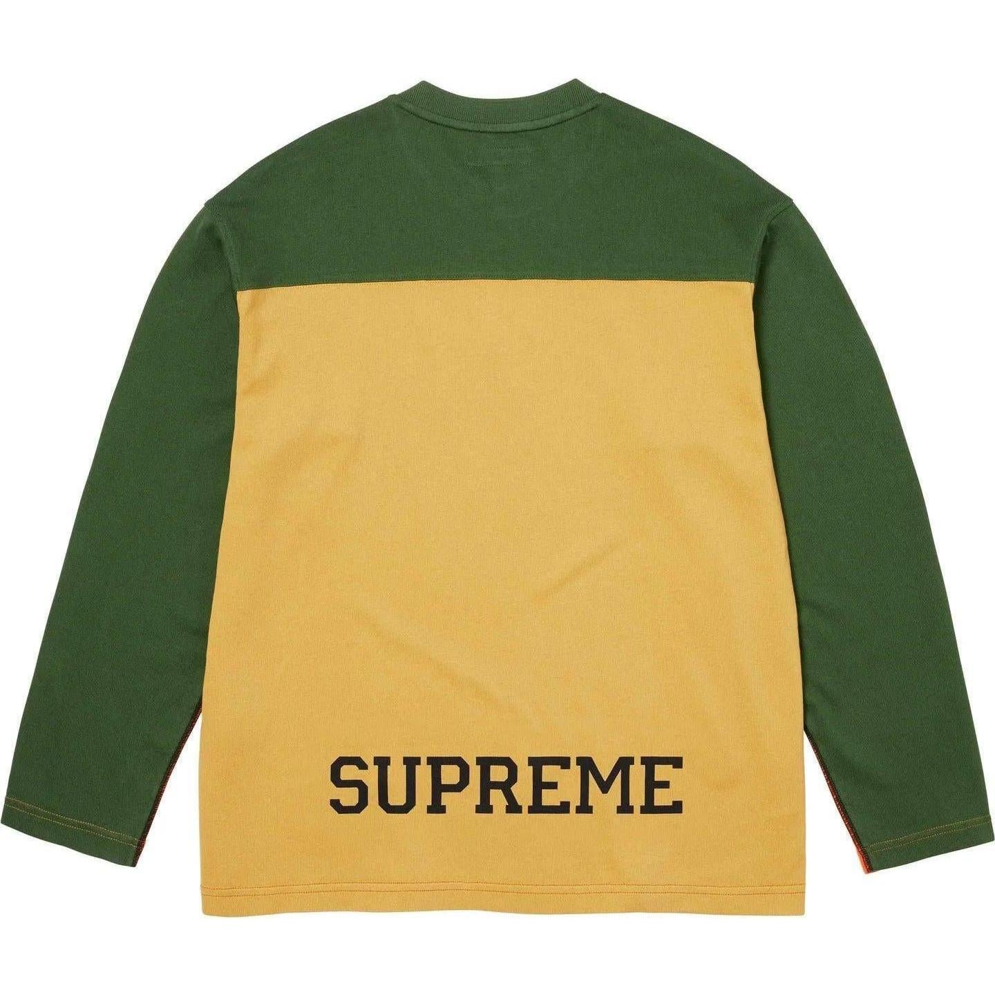 Supreme Split L/S Football Top Orange