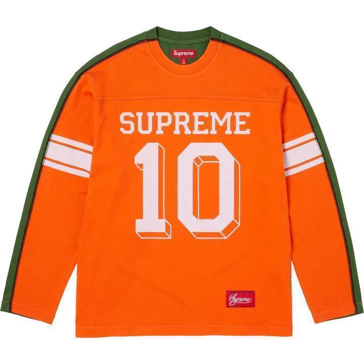 Supreme Split L/S Football Top Orange