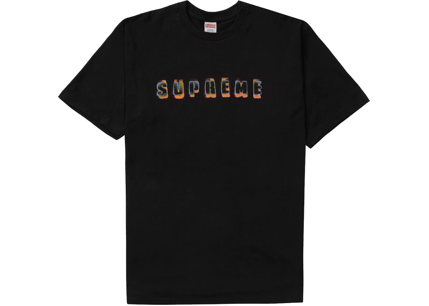 Black and 2024 gold supreme shirt