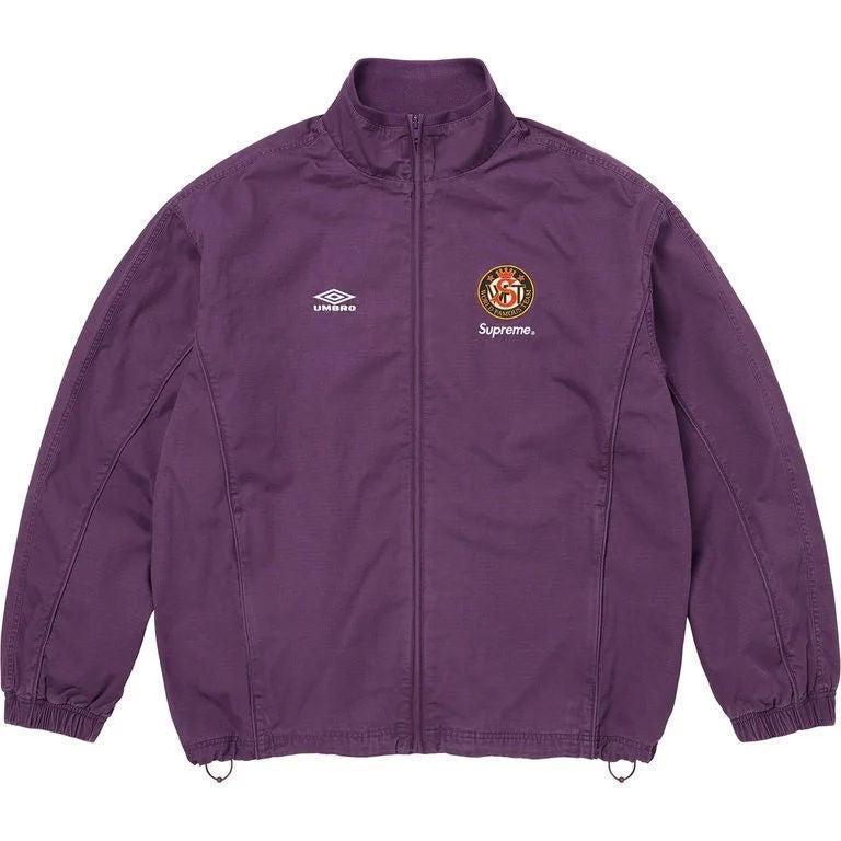 ジャケット・アウター Supreme Umbro CottonRipstop Track jacket Supreme Umbro Cotton Ripstop Track Jacket Purple