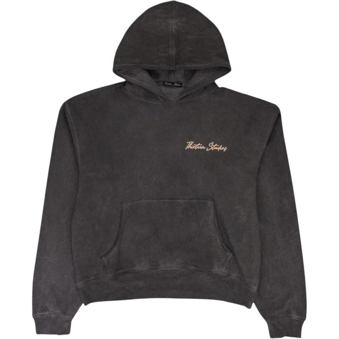 Thirteen Studios Faded Oil Black Hoodie