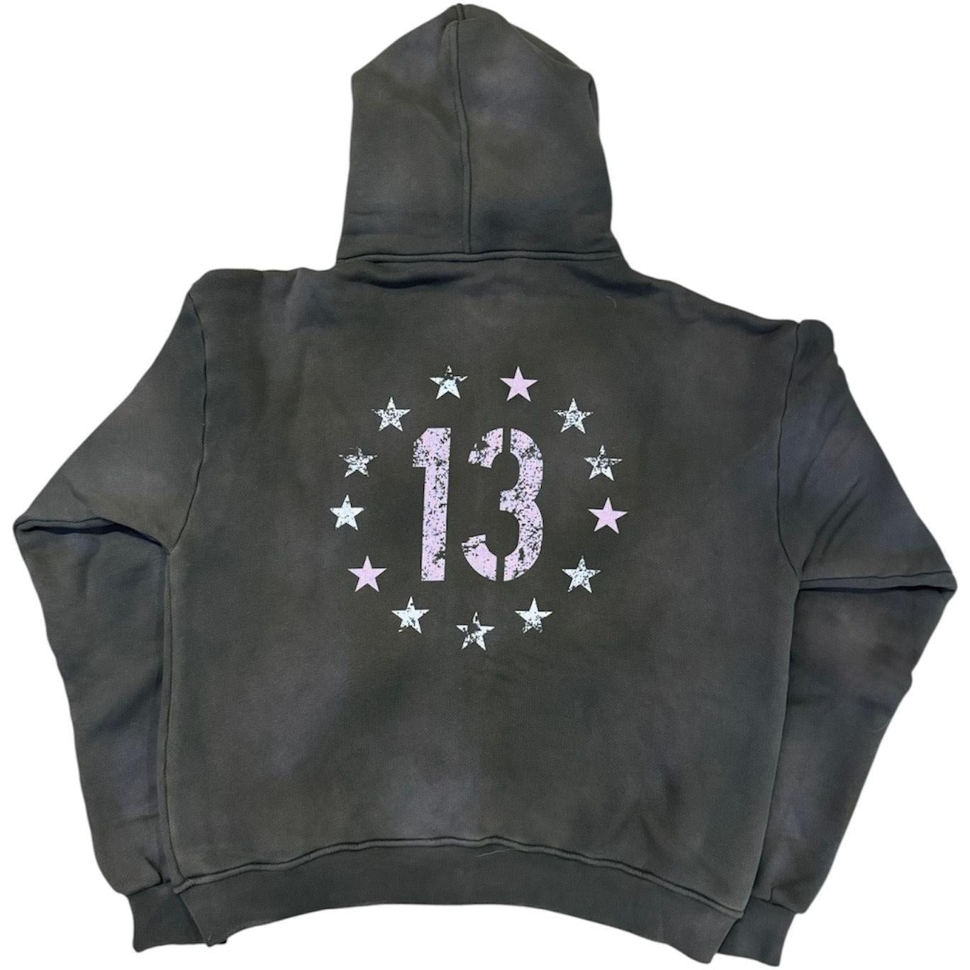 Thirteen Studios Star Hoodie Faded Charcoal