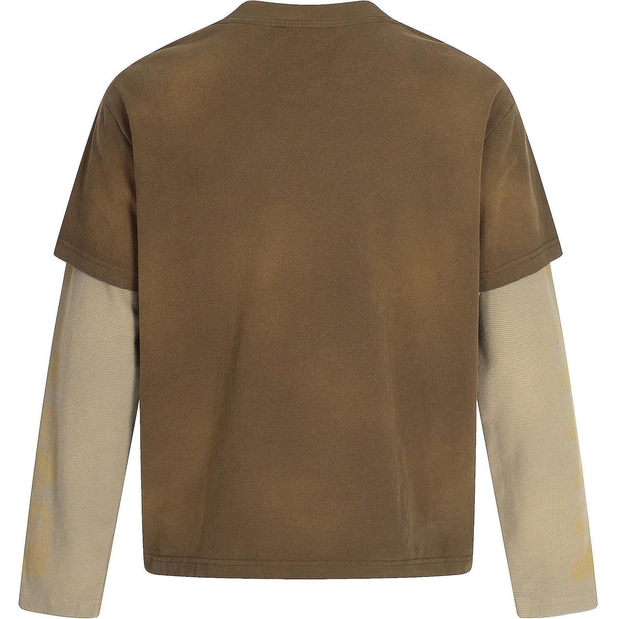 Thirteen Studios Thermal Longsleeve T-Shirt Brown