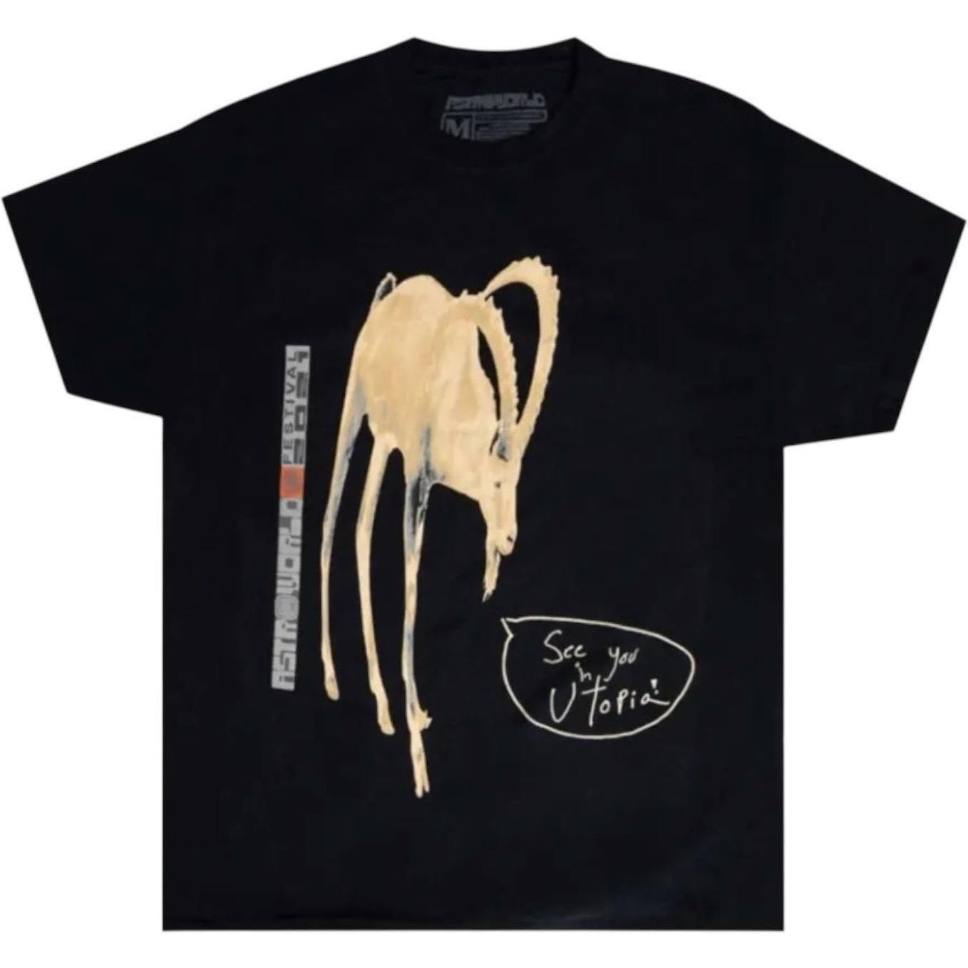 Travis Scott Astrofest Goat T-Shirt Black