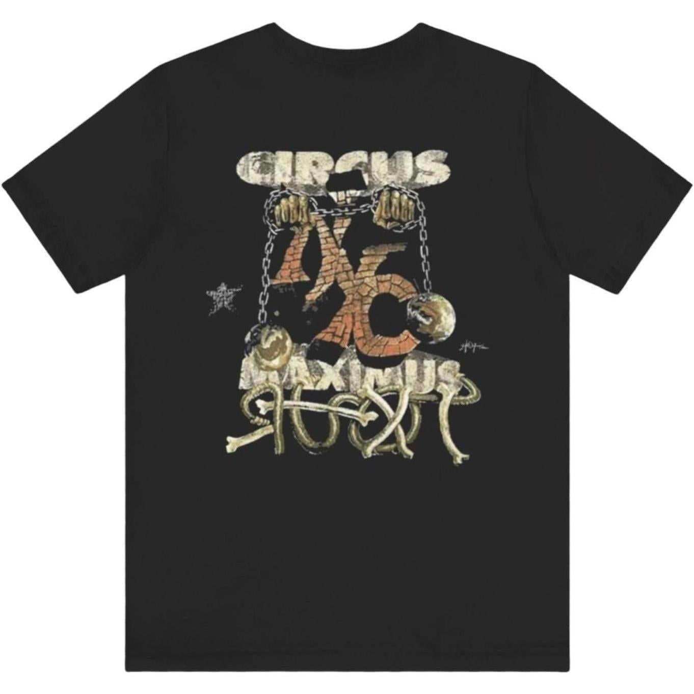 Travis Scott Metlife Thank God I'm Free Tonight T-Shirt Black