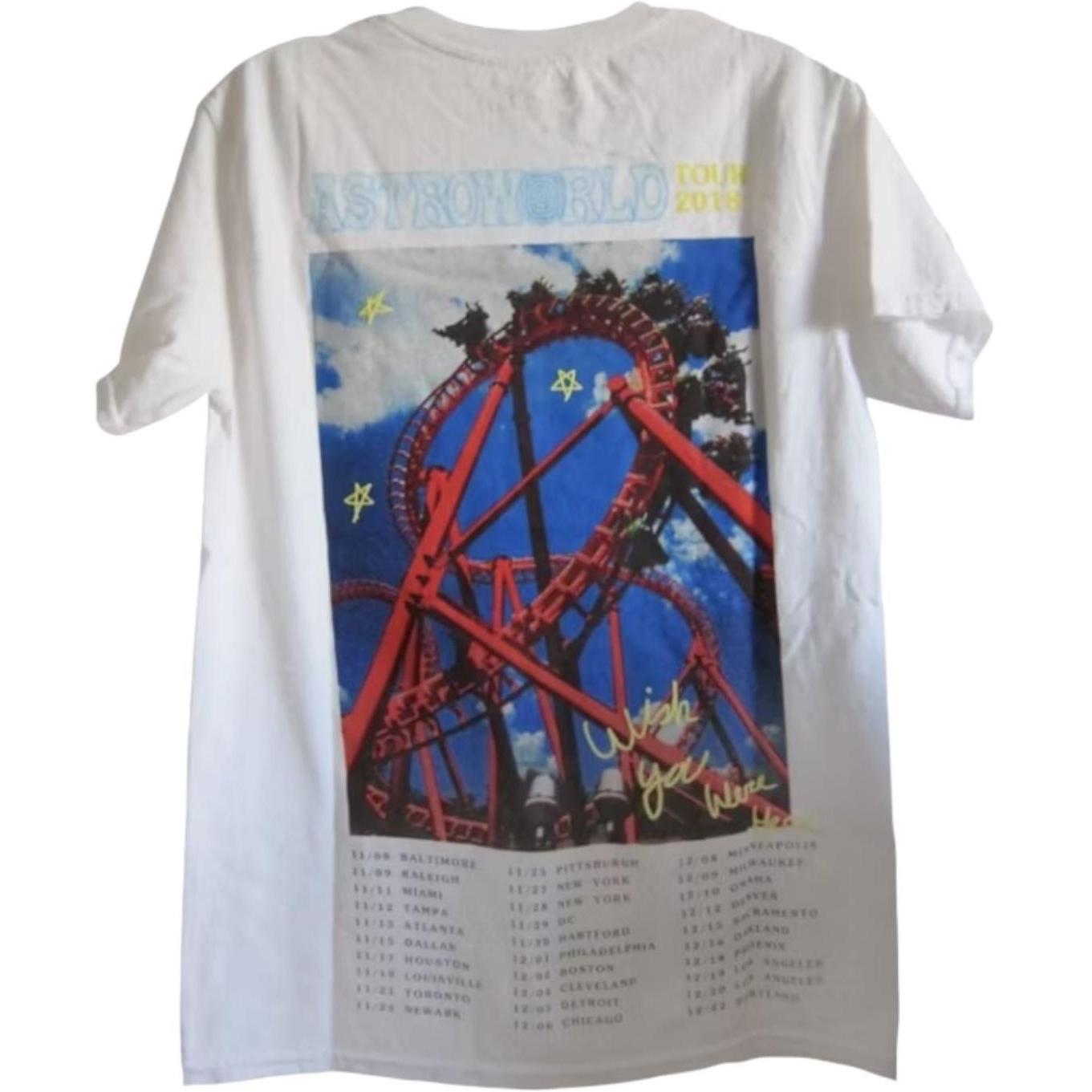 Travis Scott Roller Coaster Tee White