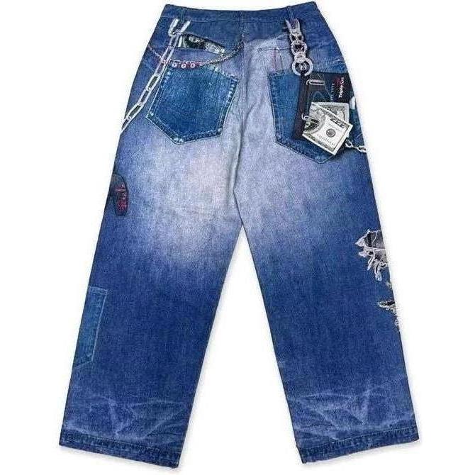 Triple Sevens 2D Jeans Blue