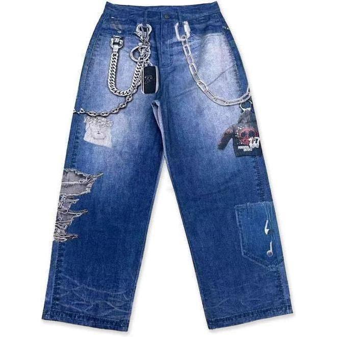 Triple Sevens 2D Jeans Blue