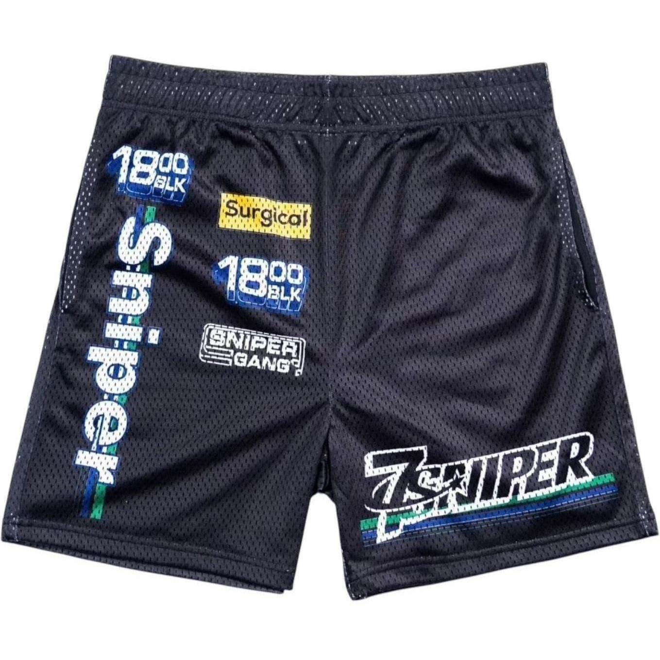 Triple Sevens 7SNIPER Mesh Shorts Black
