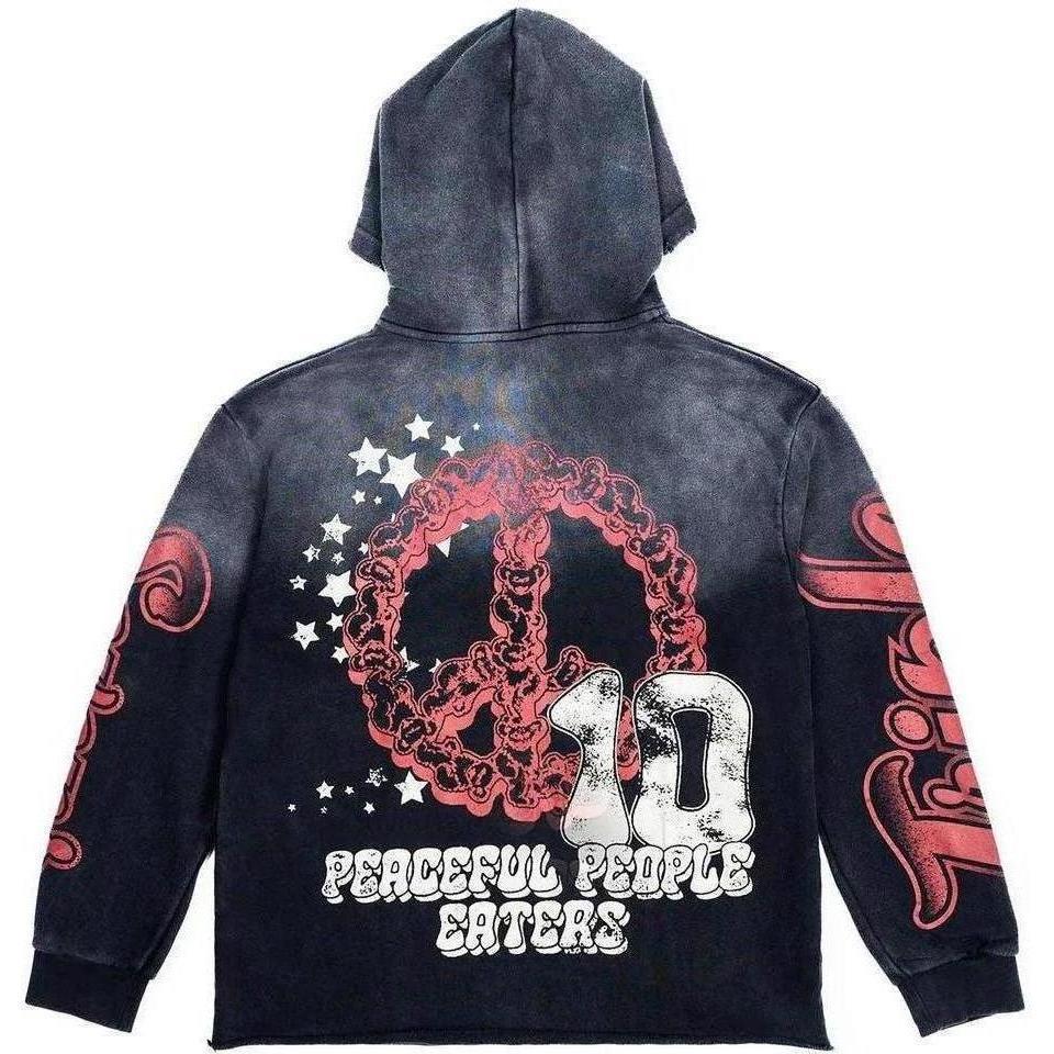 Triple Sevens All Star Hoodie Washed Black