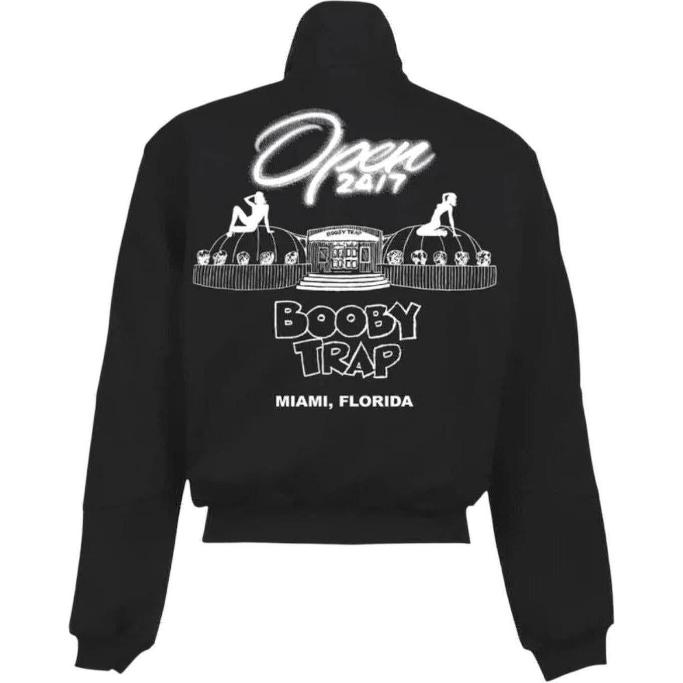 Triple Sevens x Booby Trap Nylon Zip Up Black