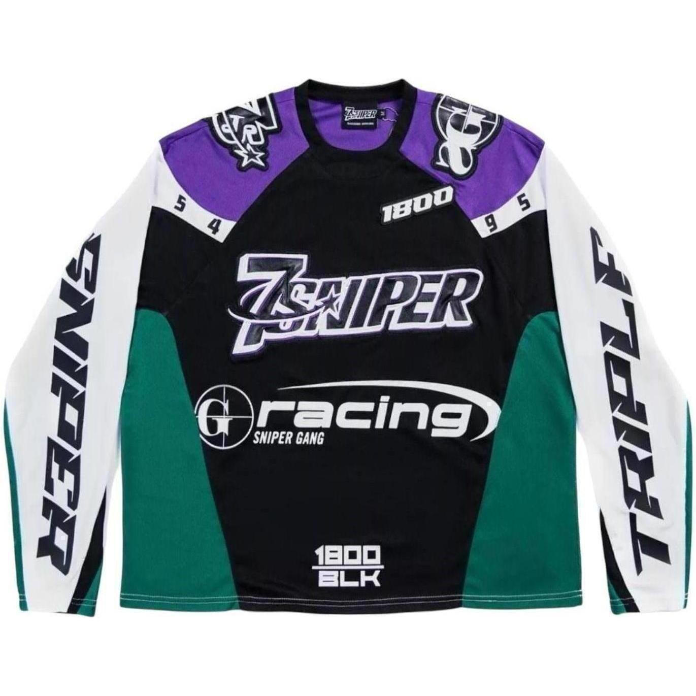 Triple Sevens x Sniper Gang Moto Jersey Green