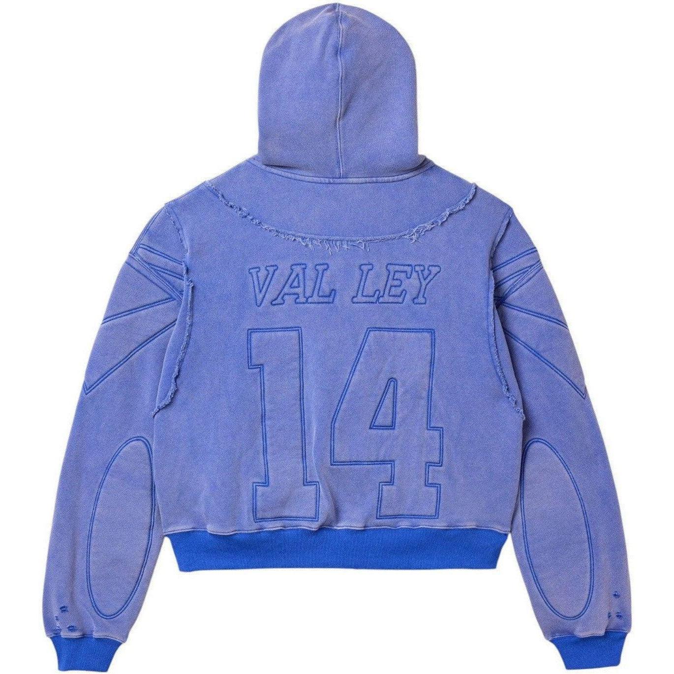 Vale Armour Zip Up Hoodie Blue