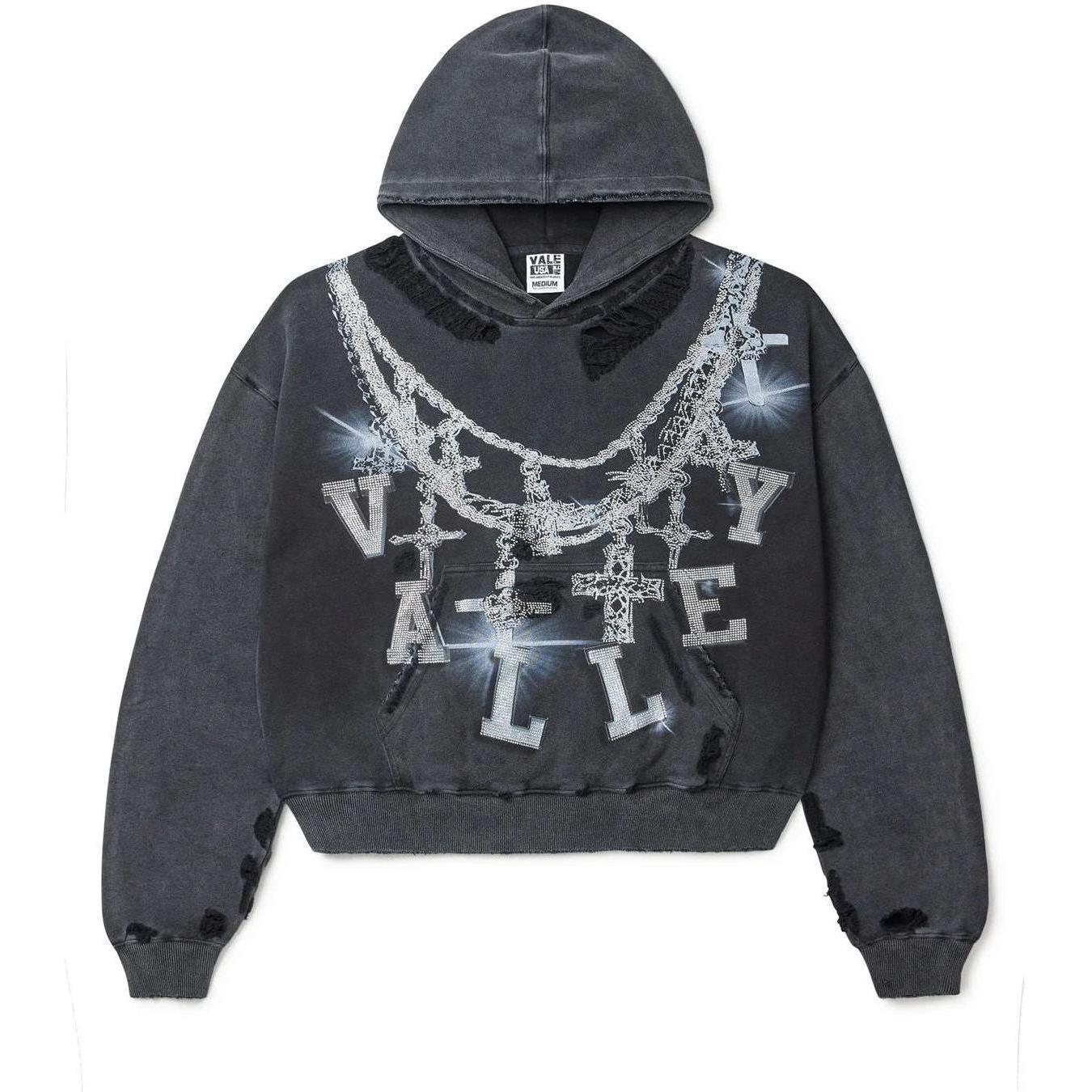 Vale Forever Black Big Chain Hoodie