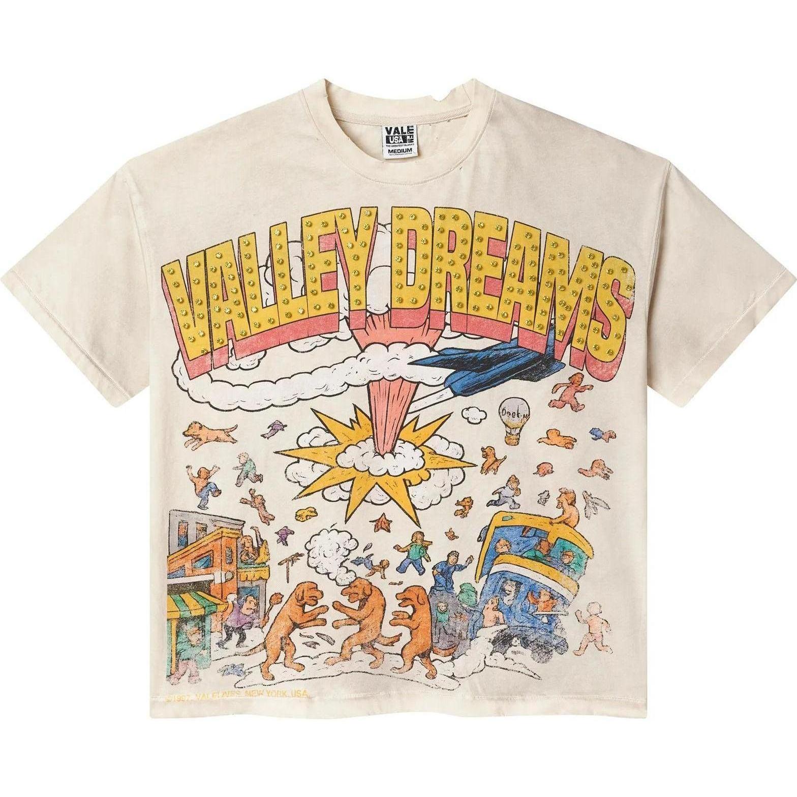 Vale Forever Chaos Bling T-Shirt Cream